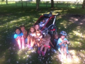 See these girls?  Not busy.  Lots of awesome.  Chilling after the Pemberton Terry Fox run.